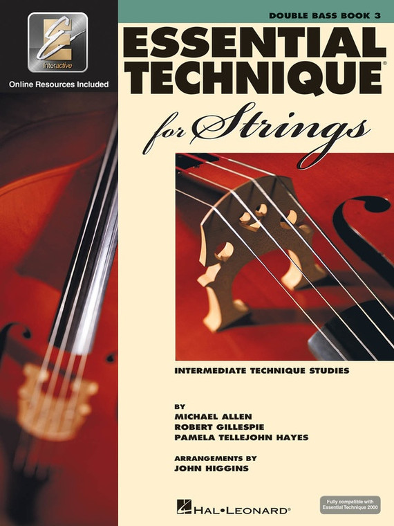 Hal Leonard Essential Technique For Strings Bk3 Double Bass Eei