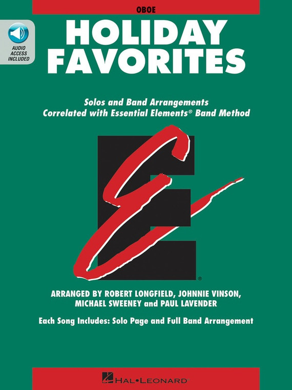 Hal Leonard Essential Elements Holiday Favorites Oboe Book With Online Audio