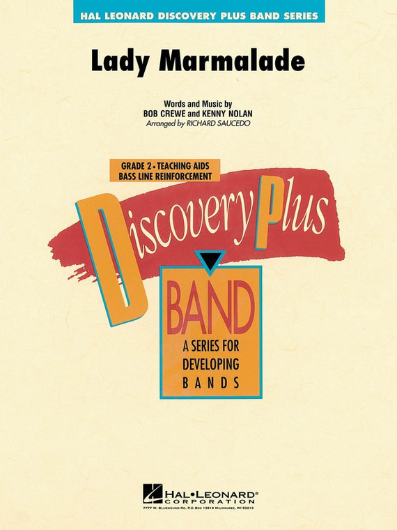 Hal Leonard Lady Marmalade Discpl2 (Pod)