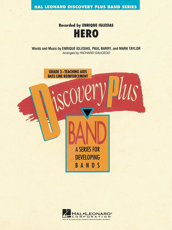 Hal Leonard Hero (Iglesias) Discpl2