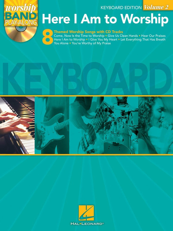 Hal Leonard Here I Am To Worship Keyboard Edition Worship Band Play Along Volume 2