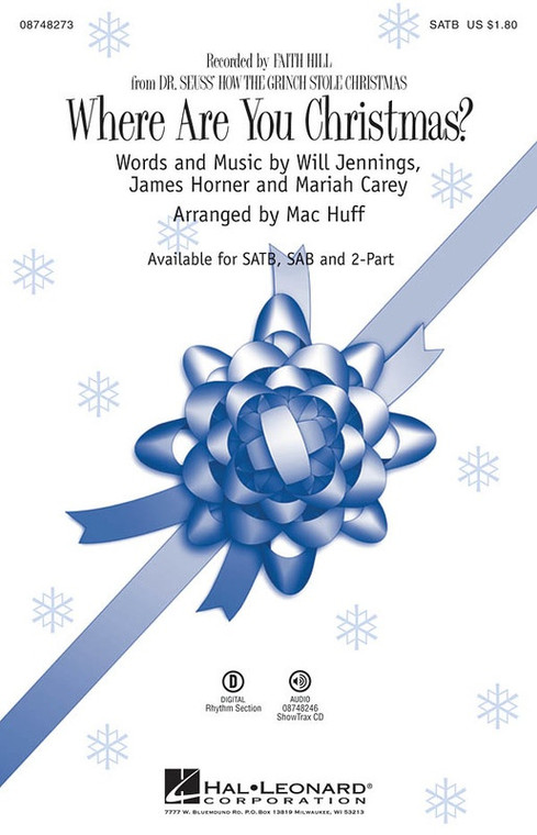 Hal Leonard Where Are You Christmas 2 Pt