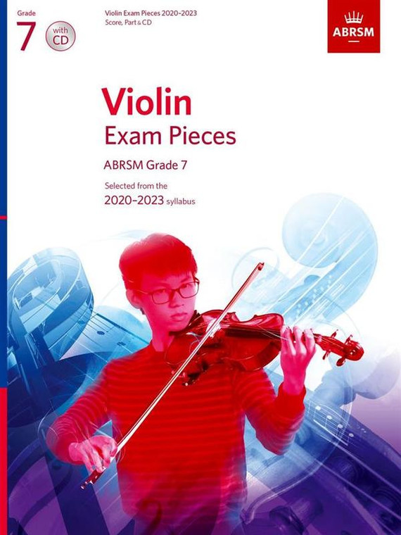 Abrsm Violin Exam Pieces Grade 7 2020 2023 Score, Part And Cd