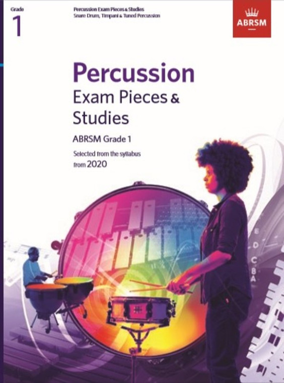 Abrsm Percussion Exam Pieces & Studies Grade 1 From 2020