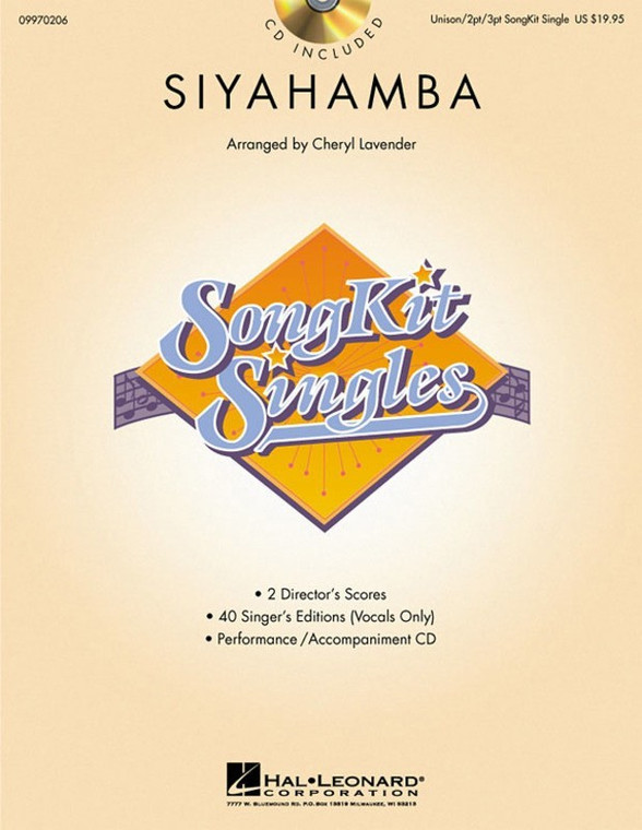 Hal Leonard Siyahamba 2 Pt/3 Pt Songkit Single