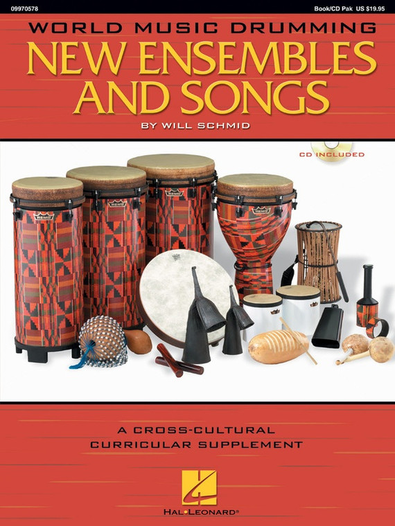 Hal Leonard World Music Drumming New Ens & Songs Bk/Cd