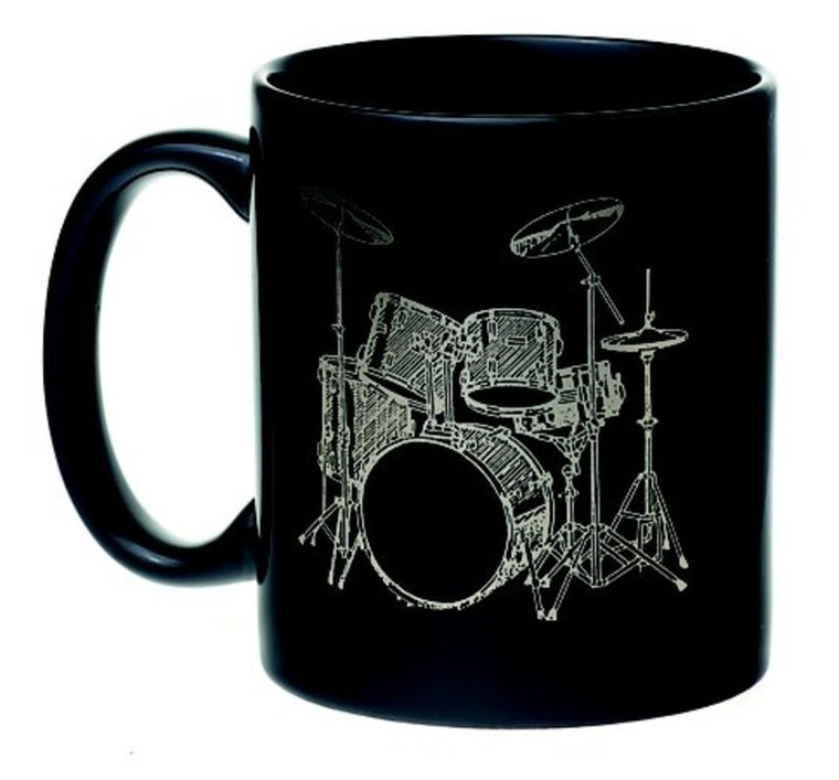 Mug 5 Pc Drum Set Black And Silver