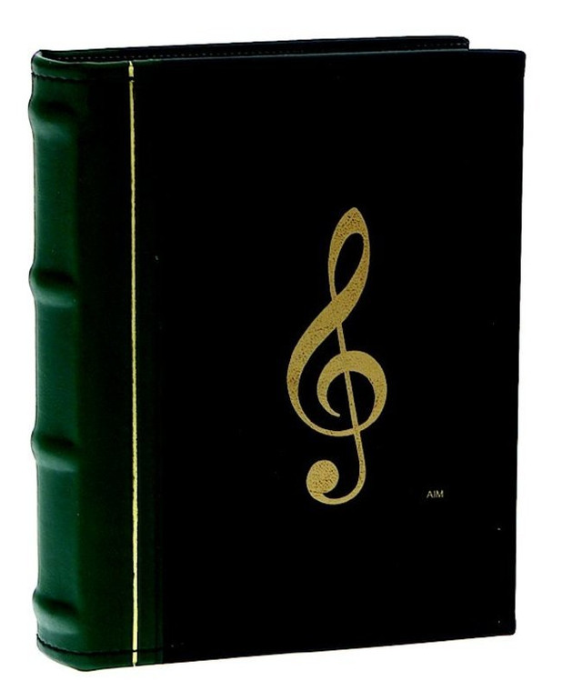 Photo Album G Clef Green & Black 48 Pages