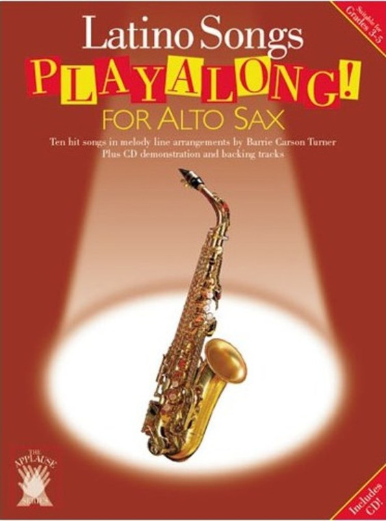 Applause Playalong Latino Alto Sax Bk/Cd