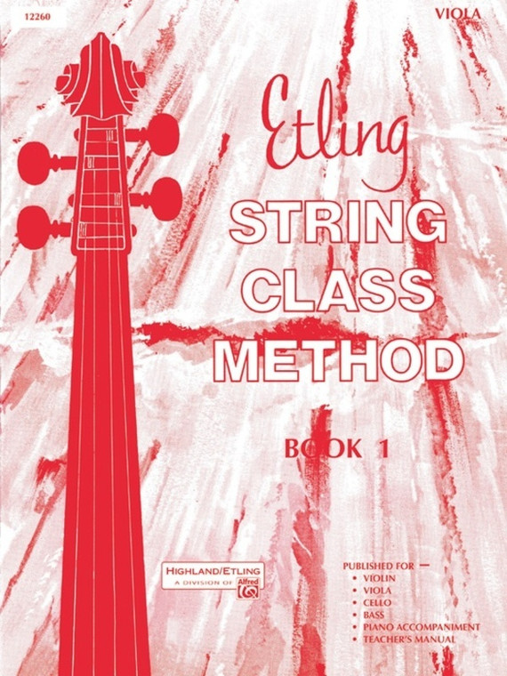 Etling String Class Method Bk 1 Viola