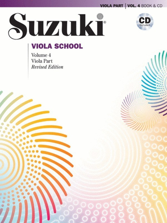 Suzuki Viola School Vol 4 Viola Part Bk/Cd