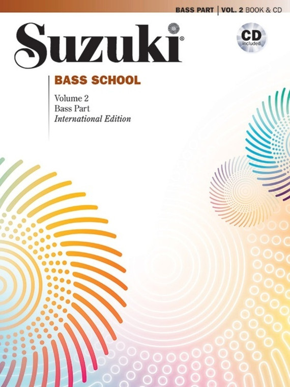 Suzuki Bass School Vol 2 Bass Part Bk/Cd