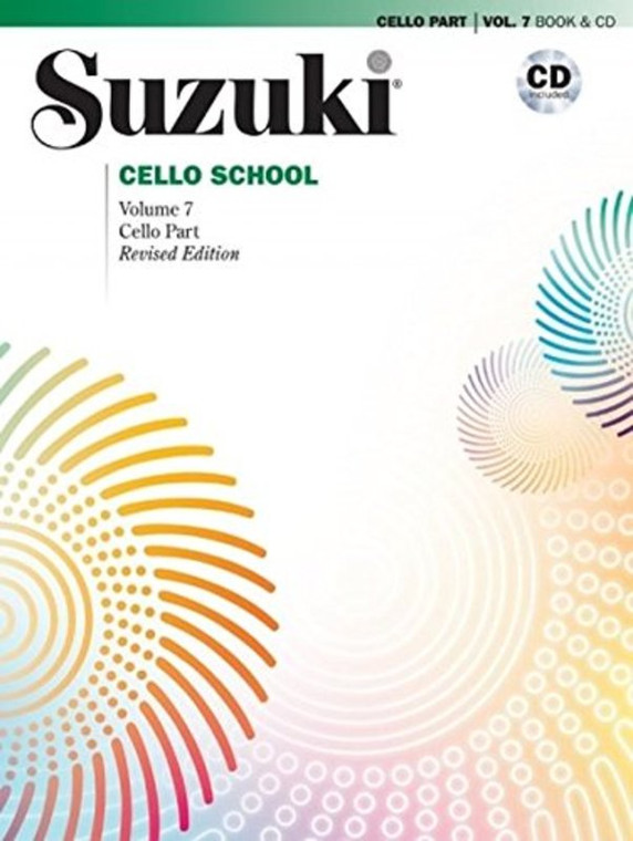 Suzuki Cello School Vol 7 Cello Part Bk/Cd