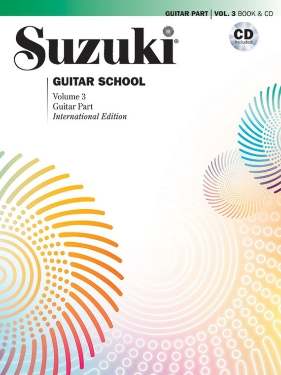 Suzuki Guitar School Vol 3 Guitar Part Bk/Cd