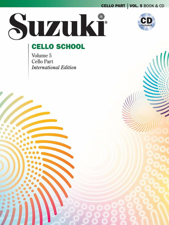 Suzuki Cello School Vol 5 Cello Part Bk/Cd