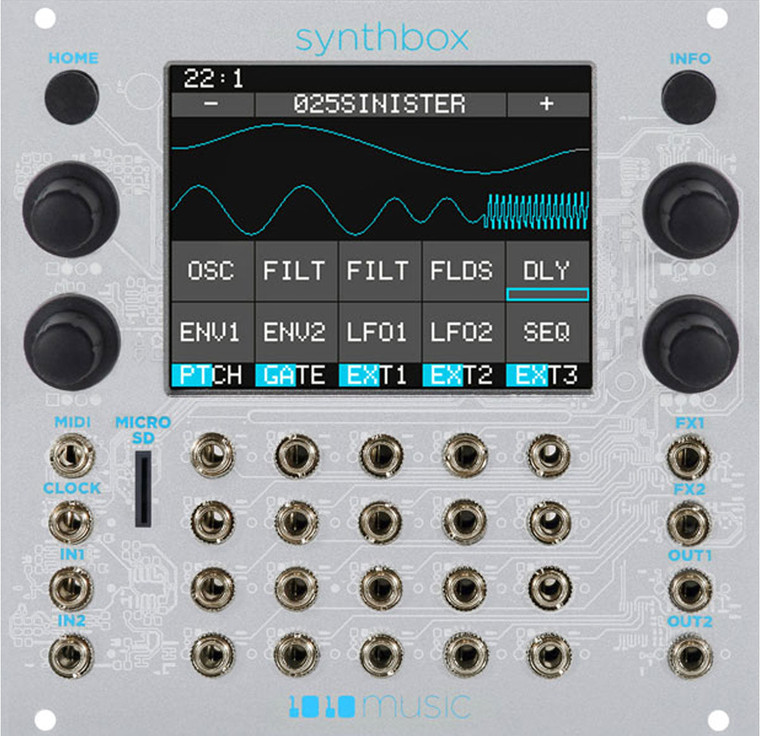 1010music Synthbox Eurorack 4-voice Synthesizer with Touchscreen