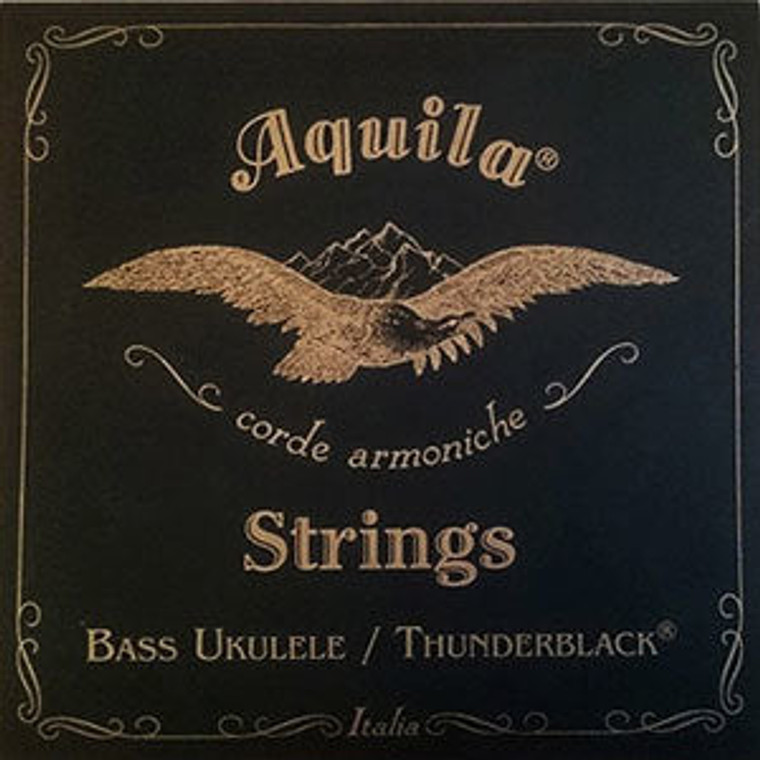 Aquila Thunder Black 4-String Bass Uke String Set AQ140U