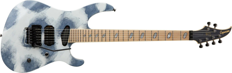 Caparison Guitars Horus-M3 - Moon Stone with Maple Fingerboard, Solidbody Electric Guitar with Mahogany/Maple Body, 5-pc Maple/Walnut Neck, Maple Fretboard, 2 Humbucking Pickups, and Double-locking Tremolo - Moon Stone.