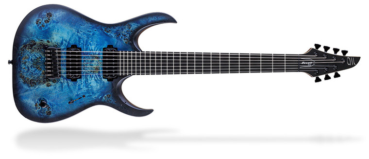 Mayones Guitars Duvell Elite 7 String Ice Dragon Eye Poplar Handmade in Poland, Mayones Guitars have established themselves as true masters of their craft when it comes to creating instruments made of high quality exotic woods with attention to every fine detail.