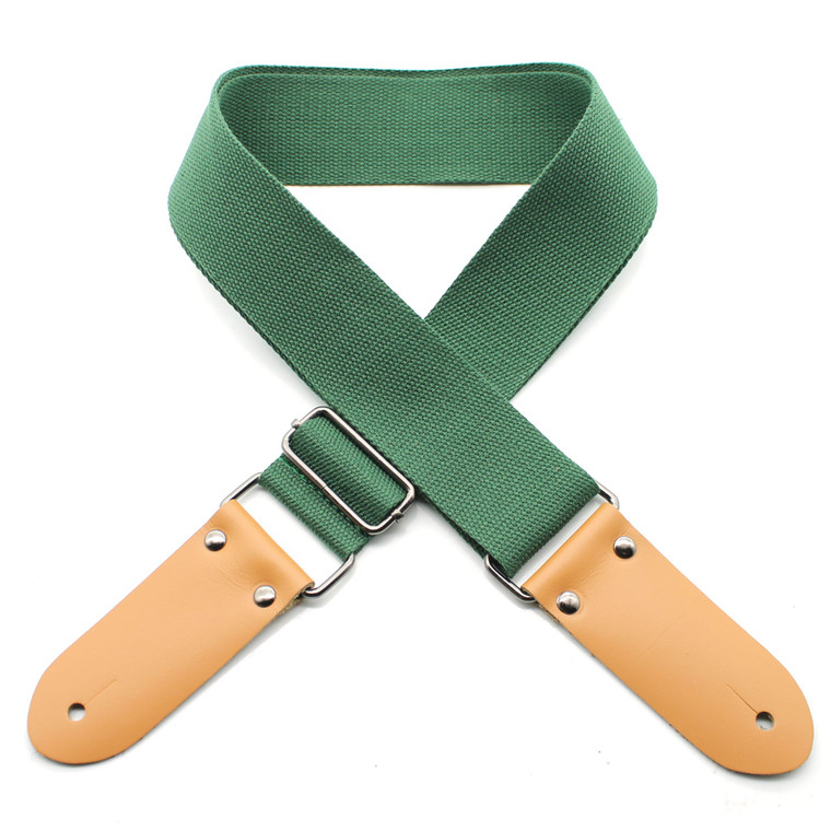 Dsl Guitar Strap 50Cotton-Green 2" Cotton