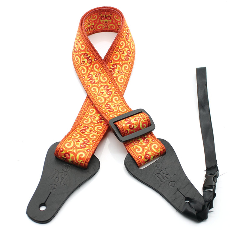 Dsl Ukulele Strap 38Ukpoly-Sw-Orange 1.5" Poly