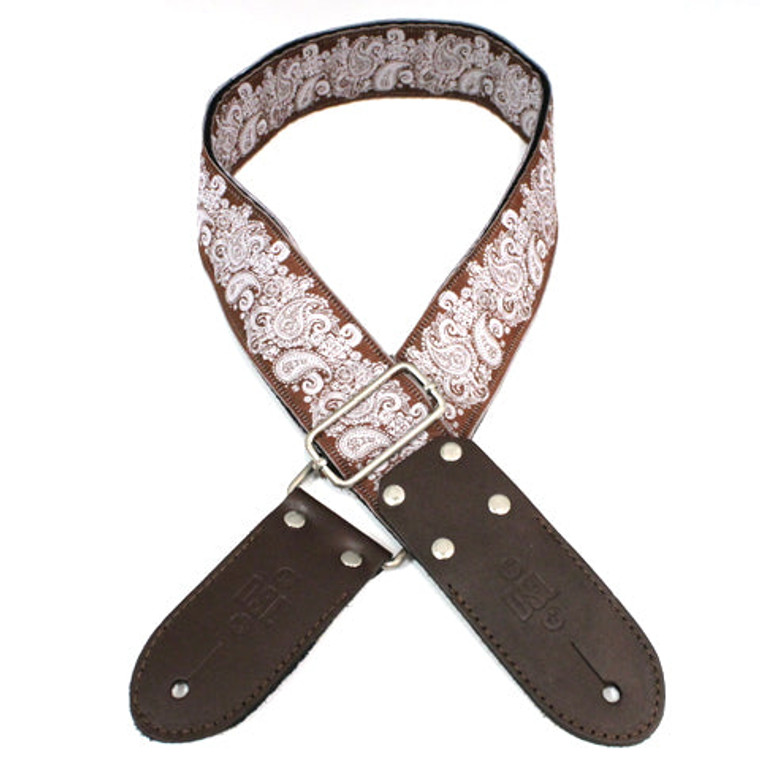 DSL Guitar Strap Jacquard Weave Pais Brown JAC20