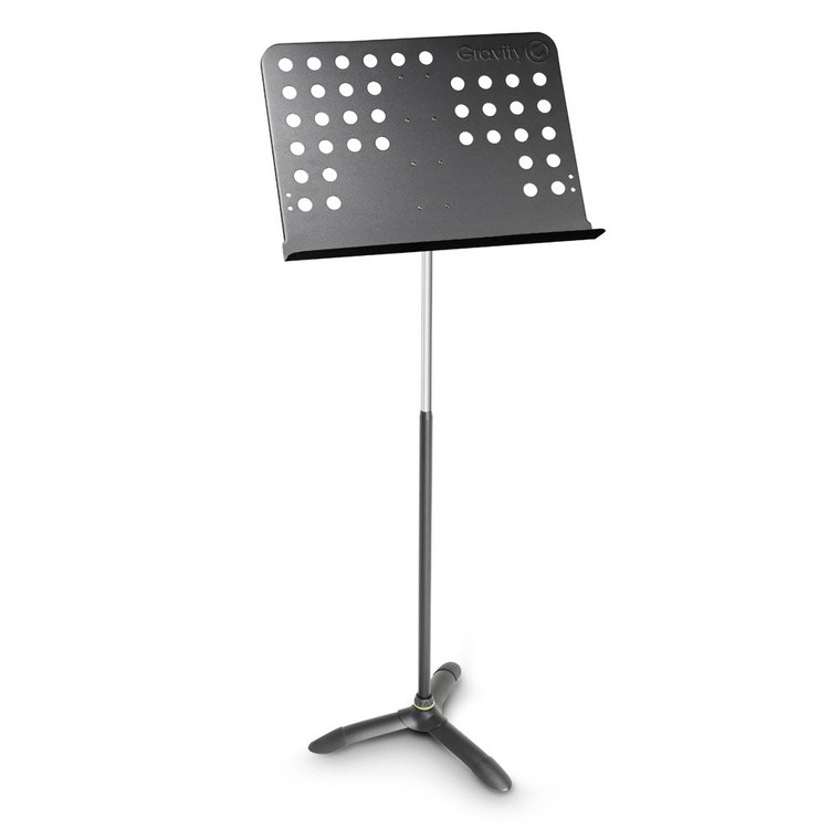 Gravity Stands NSORC2L Tall Music Stand Orchestra With Perforated Steel Desk