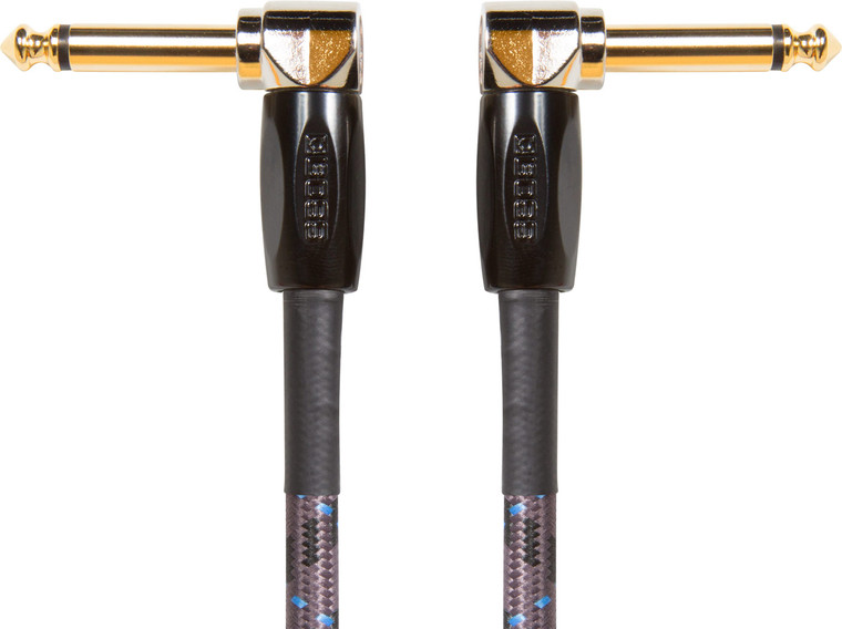 Boss BIC-PC-3 TS - TS Angled to Angled Instrument Cable (3-Pack) - 6"