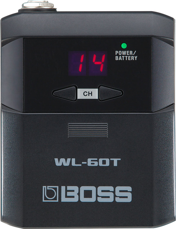 Boss WL-60T Wireless Transmitter for Guitar, Plug-and-play Wireless Transmitter for Guitar and Bass with 25 Hour Battery Life.