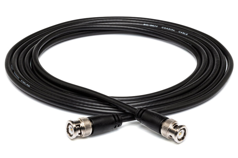 Hosa 50-ohm Coax, BNC to Same, 3 ft