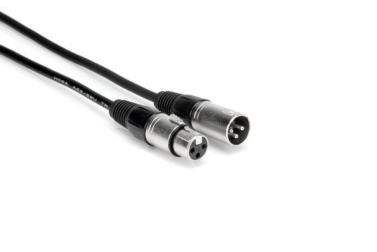 Hosa AES/EBU Cable, Hosa XLR3F to XLR3M, 30 ft