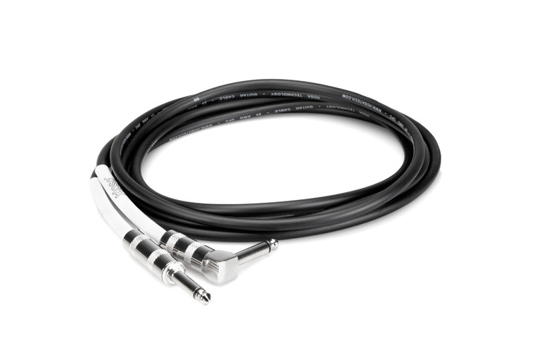 Hosa Guitar Cable, Hosa Straight to Right-angle, 20 ft