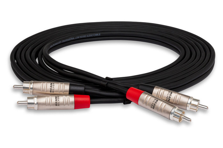 Hosa Pro Stereo Interconnect, Dual REAN RCA to Same, 5 ft