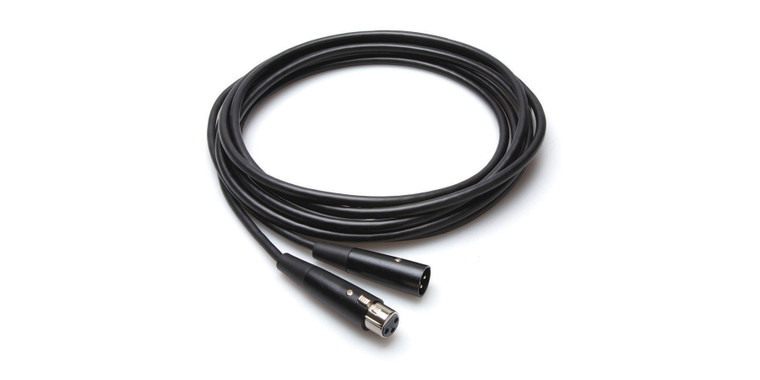 Hosa Economy Microphone Cable, Hosa XLR3F to XLR3M, 25 ft