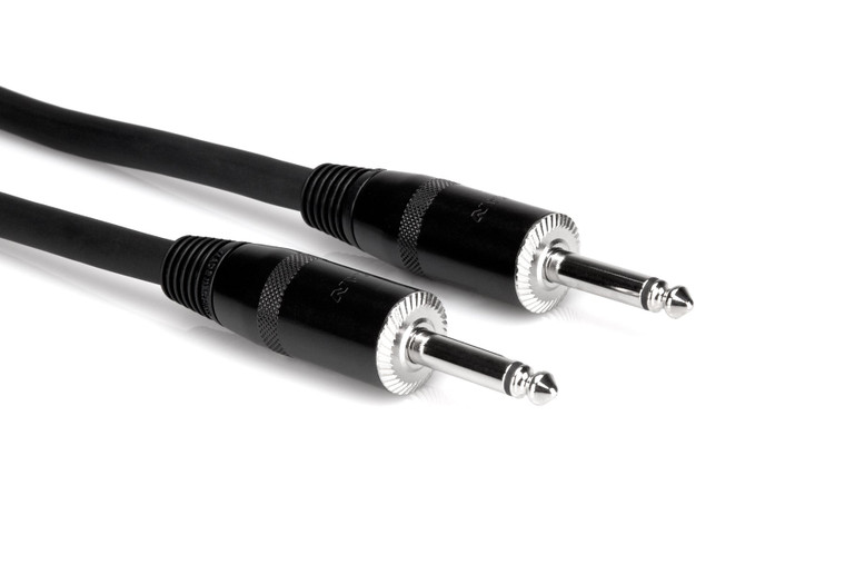 Hosa Pro Speaker Cable, REAN 1/4 in TS to Same, 20 ft