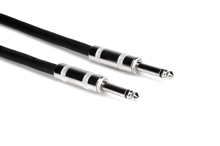 Hosa Speaker Cable, Hosa 1/4 in TS to Same, 30 ft
