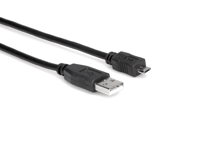 Hosa High Speed USB Cable, Type A to Micro-B, 6 ft