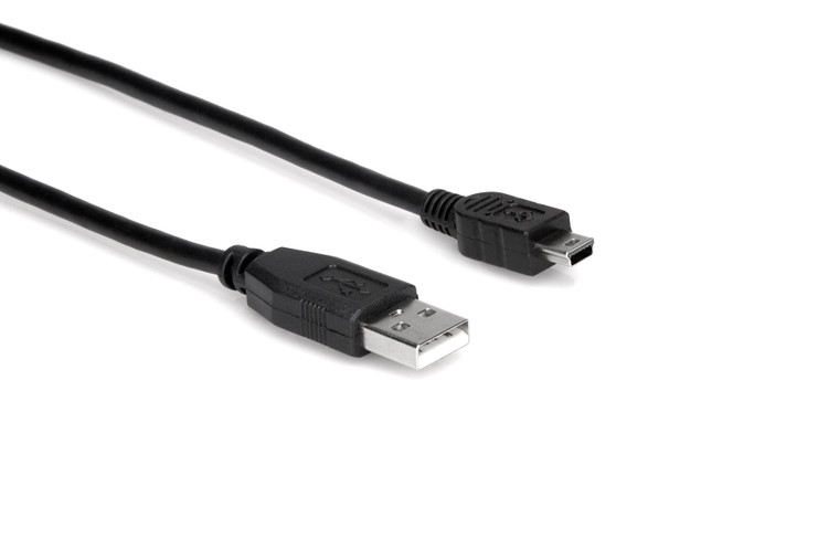 Hosa High Speed USB Cable, Type A to Mini B, 6 ft
