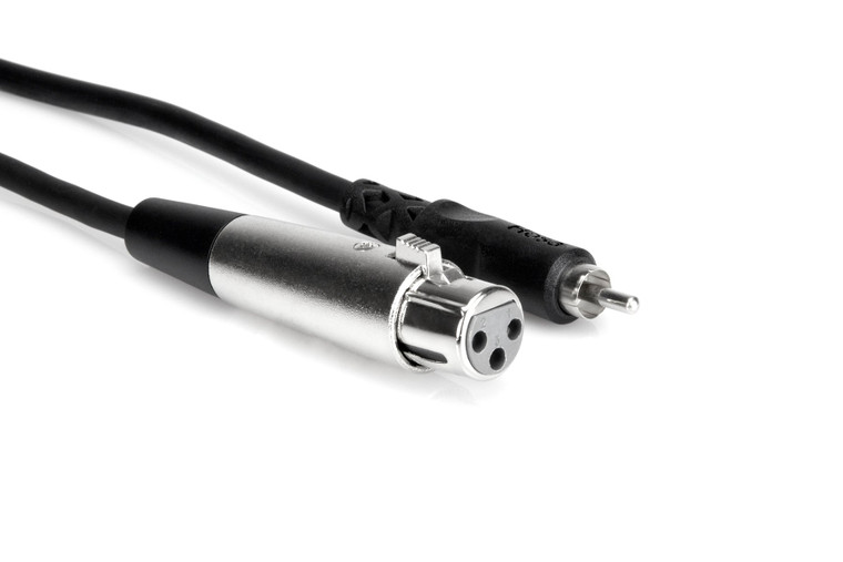 Hosa Unbalanced Interconnect, XLR3F to RCA, 2 ft