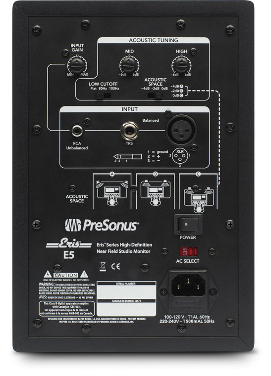 PreSonus Eris E5 5 inch Powered Studio Monitor