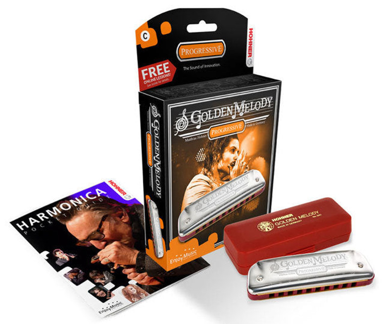 Hohner Progressive Series Golden Melody Harmonica in the Key of B