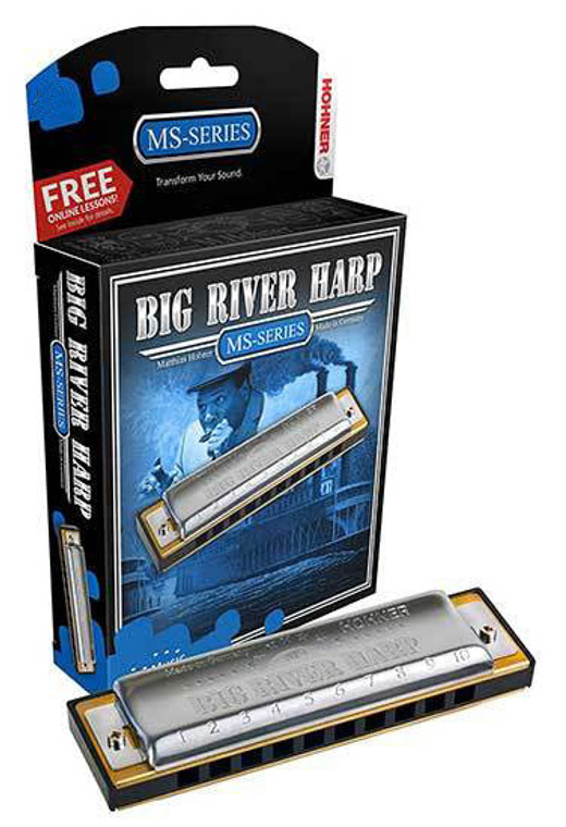 Hohner MS Series Big River Harmonica in the Key of D