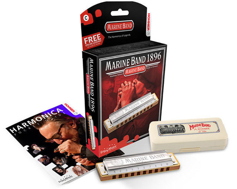 Hohner Marine Band 1896 Classic Harmonica in the Key of Db