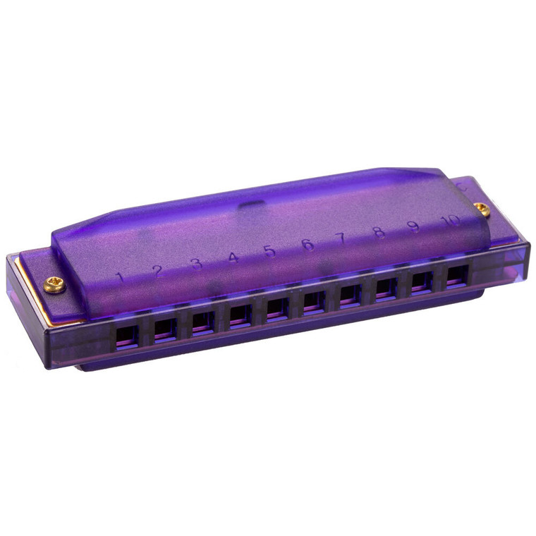 Hohner Kids Clearly Colourful Translucent Harmonica in Purple