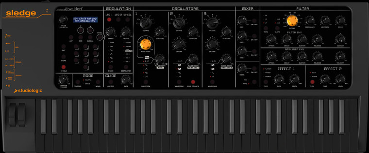 Studiologic Sledge 2.0 Black Virtual Analog Synthesizers