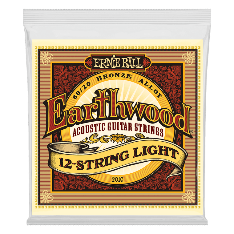 Ernie Ball Earthwood Light 12-String 80/20 Bronze Acoustic Guitar Strings, 9-46 Gauge - Industrie Music