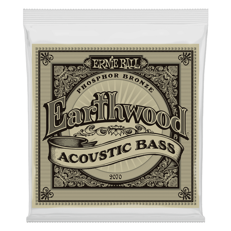 Ernie Ball Earthwood Phosphor Bronze Acoustic Bass String, 45-95 Gauge - Industrie Music