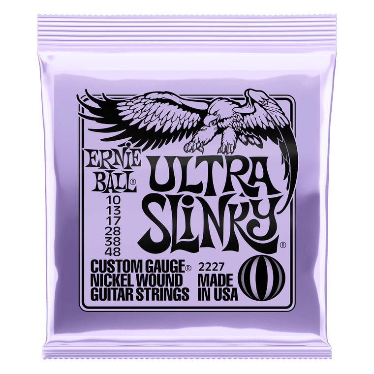 Ernie Ball Ultra Slinky Nickelwound Electric Guitar String, 10-48 Gauge - Industrie Music