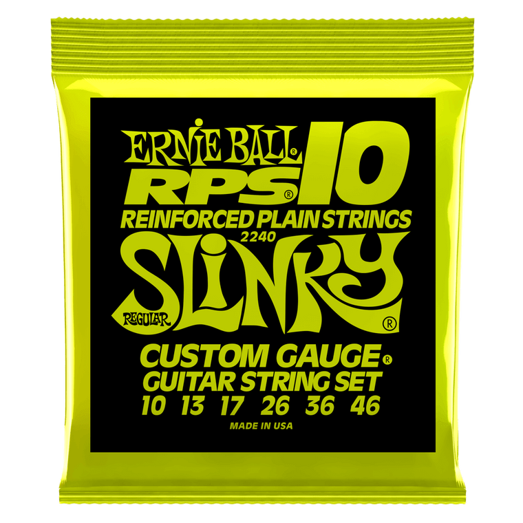 Ernie Ball Regular Slinky RPS Nickel Wound Electric Guitar Strings, 10-46 Gauge - Industrie Music