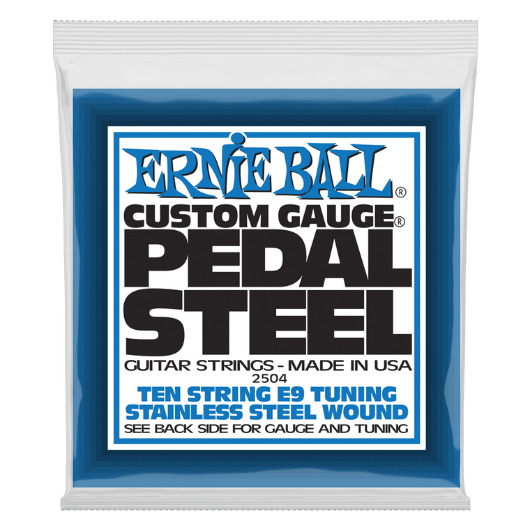 Ernie Ball Pedal Steel 10-String E9 Tuning Stainless Steel Wound Electric Guitar Strings - Industrie Music